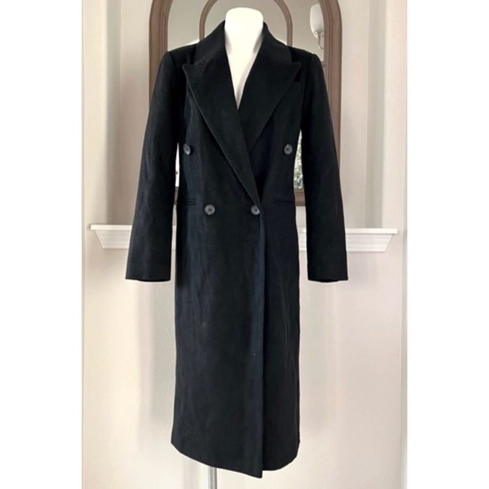 NEW Avec Les Filles ColorBlock Trench Coat, Black Red Camel Size S Retail ~ $500 - Picture 4 of 17